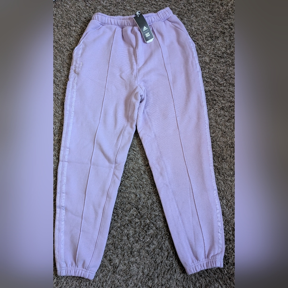 NWT Adidas X Ivy Park Purple Glow Cotton Unisex Sweatpants M